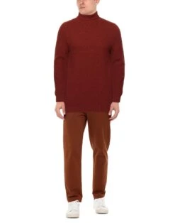 V2® BRAND Rust Men‘s Turtleneck -VibeWear Store 14226485td 14 r