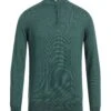 BILLIONAIRE Green Men‘s Sweater With Zip -VibeWear Store 14265023ow 14 f