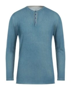 MAJESTIC FILATURES Pastel Blue Men‘s Cashmere Blend
