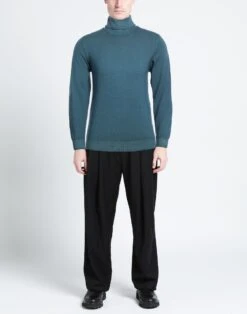 AT.P.CO Deep Jade Men‘s Turtleneck 5 AT.P.CO Deep Jade Men‘s Turtleneck -VibeWear Store 14328163qt 14 r