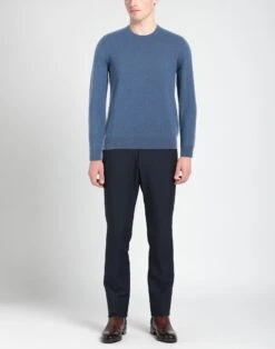 FEDELI Slate Blue Men‘s Cashmere Blend -VibeWear Store 14348909gn 14 r