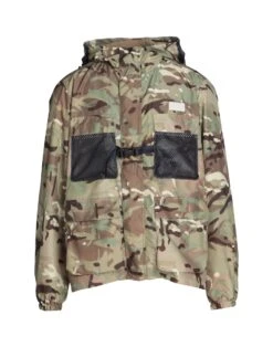 LC23 CAMO NYLON TECHNICAL JACKET Military Green Men‘s Jacket