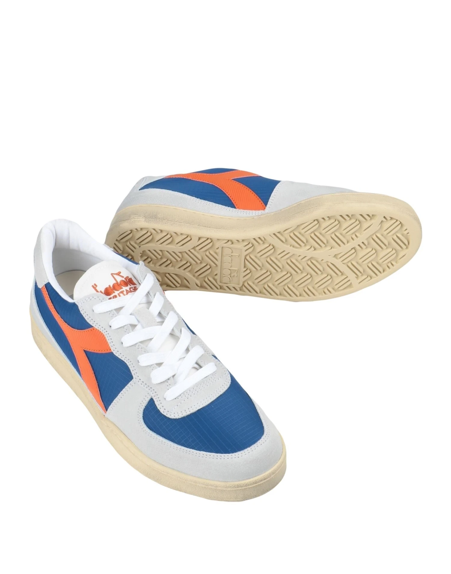 DIADORA HERITAGE MI BASKET LOW RIPSTOP Light Grey Men‘s Sneakers 4 DIADORA HERITAGE MI BASKET LOW RIPSTOP Light Grey Men‘s Sneakers - Image 2