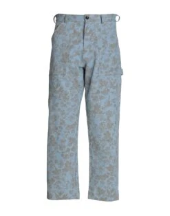 LC23 WORK PRINTED DENIM TROUSERS Blue Men‘s Denim Pants