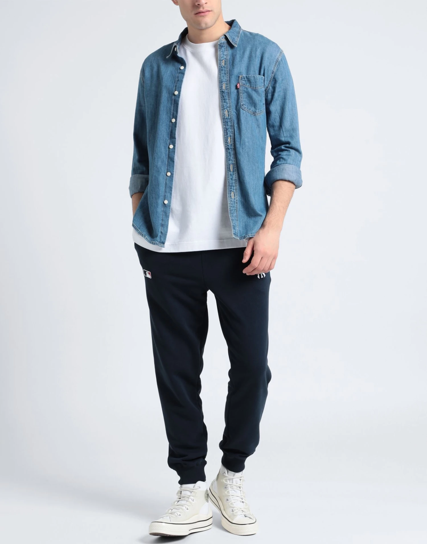 '47 '47 Pantalone French Terry Base Runner Emb Helix New York Yankees Navy Blue Men‘s Casual Pants 4 '47 '47 Pantalone French Terry Base Runner Emb Helix New York Yankees Navy Blue Men‘s Casual Pants - Image 2