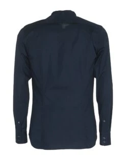 MESSAGERIE Midnight Blue Men‘s Solid Color Shirt -VibeWear Store 38887707ne 14 r