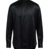 GIORGIO ARMANI Black Men‘s Solid Color Shirt