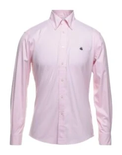 BROOKS BROTHERS Pink Men‘s Solid Color Shirt