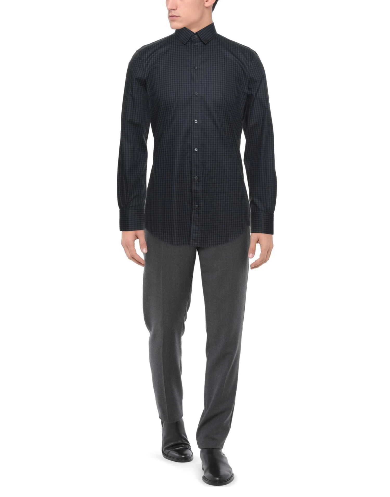 DOLCE & GABBANA Lead Men‘s Checked Shirt 4 DOLCE & GABBANA Lead Men‘s Checked Shirt - Image 2