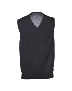 LA FILERIA Black Men‘s Sleeveless Sweater -VibeWear Store 39880018fu 14 r