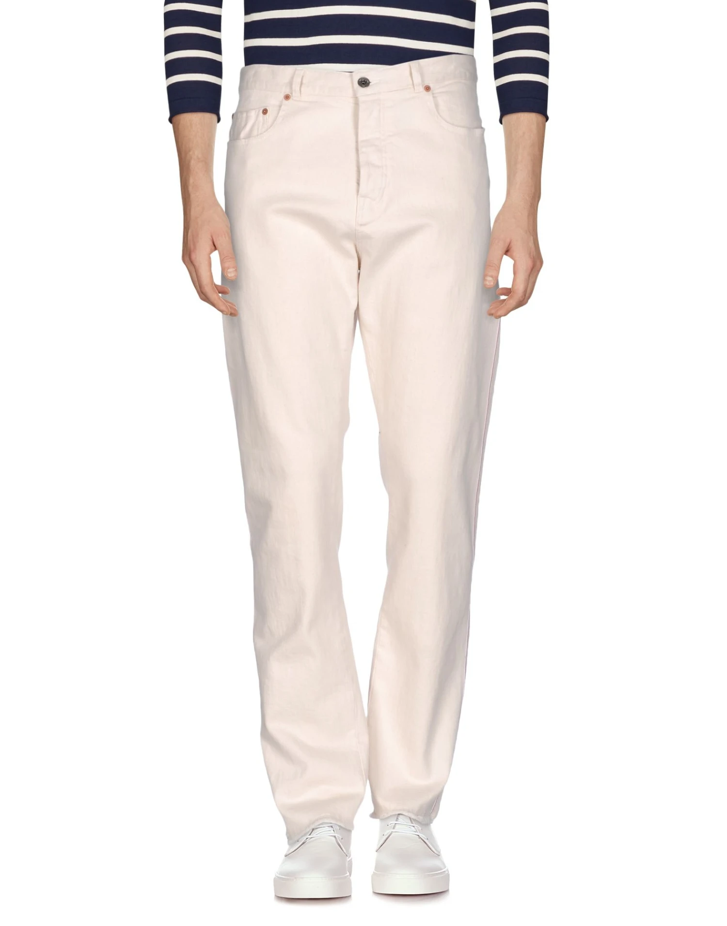 VALENTINO GARAVANI Ivory Men‘s Denim Pants 3 VALENTINO GARAVANI Ivory Men‘s Denim Pants