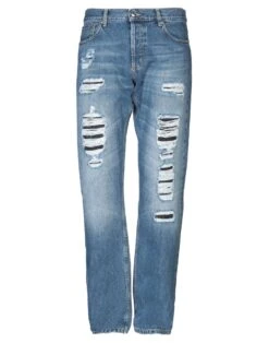 ALEXANDER MCQUEEN Blue Men‘s Denim Pants