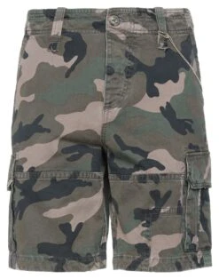 VALENTINO GARAVANI Military Green Men‘s Denim Shorts