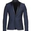 PATRIZIA PEPE Midnight Blue Men‘s Blazer 2 PATRIZIA PEPE Midnight Blue Men‘s Blazer -VibeWear Store 49541656rt 14 f