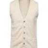 LARDINI Beige Men‘s Cardigan -VibeWear Store 49635941ds 14 f