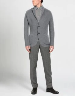 LARDINI Grey Men‘s Blazer 5 LARDINI Grey Men‘s Blazer -VibeWear Store 49763001dv 14 e