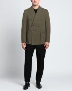 THE GIGI Military Green Men‘s Blazer -VibeWear Store 49810525rv 14 r