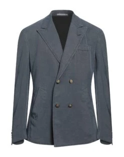 ELEVENTY Slate Blue Men‘s Blazer