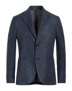 LARDINI Navy Blue Men‘s Blazer
