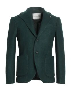 OFFICINA 36 Dark Green Men‘s Blazer